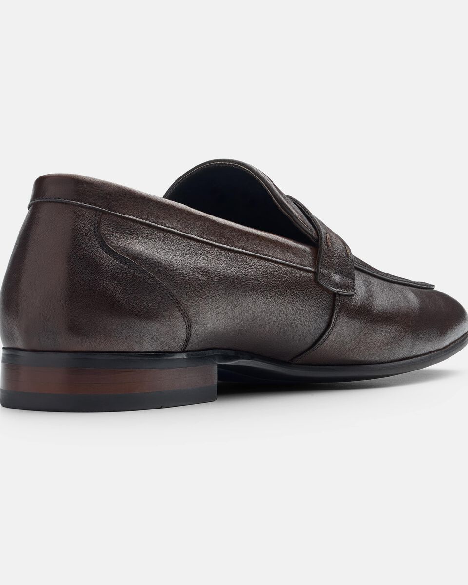 Mens Brown Leather Loafer